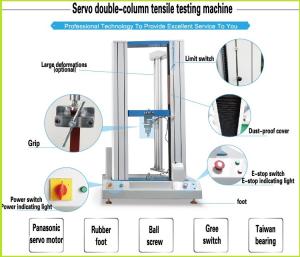 Servo moto universal Tensile Strength Test Machine for metal , fatigue test 2T