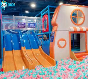 China Commercial Indoor Playground Equipment With Donut Slide  Soft Play Center on sale