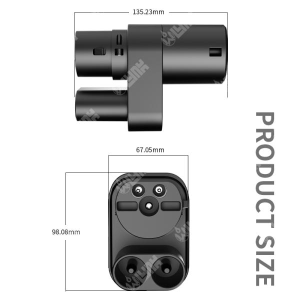 Olink Manufacturer Electric Car Charger Combo 2 Connector 410A DC CCS2 to Type2 Adapter Ev Plug