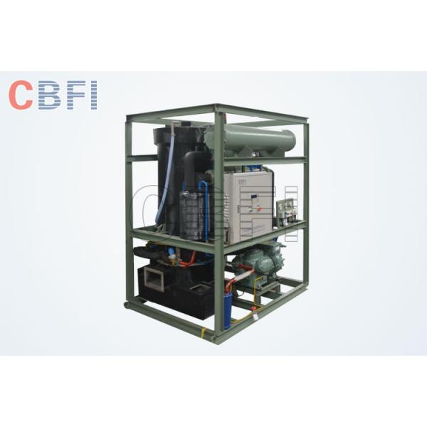 Energy Saving Ice Tube Machine / Tube Ice Plant Blue Or Yellow Color