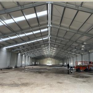 Best Prefabricated Steel Structure Warehouse Building with M20 Anchor Bolt & Rockwool Wall Panel wholesale