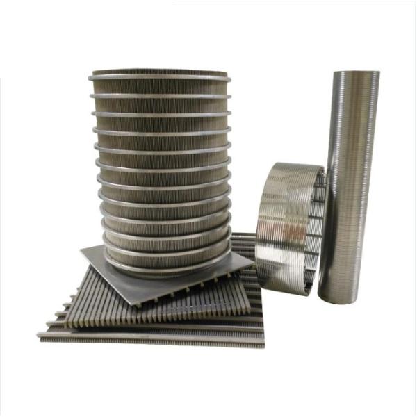 Self Cleaning Wedge Wire Basket Screen For Water Filter