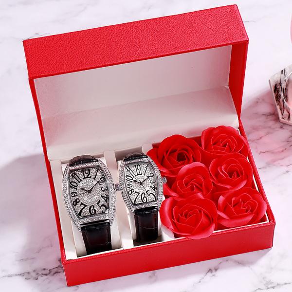 White Dial Quartz Watch Movement Time Display Waterproof 3ATM 40mm