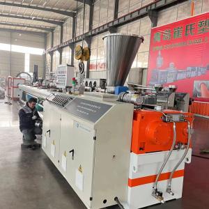 Conical Twin Screw Extruder PVC Pipe Manufacturing Machine For Sewage Pipe