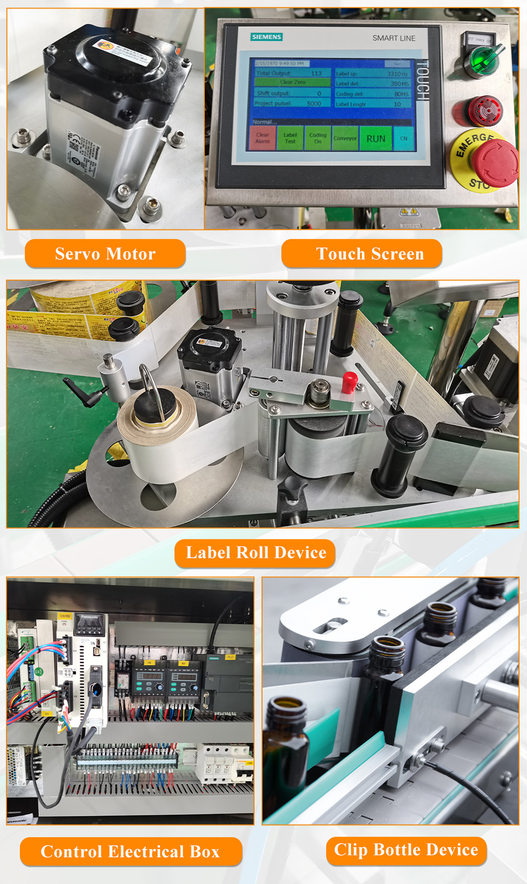 Automatic Plastic Pet Bottle Labeller Round Bottle Labeling Sticker Machine with Ribbon Coding Machine