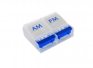Best Small Vitamin Pill Box Organizer Pocket Small Case Holder For Elderly 2 Compartments wholesale