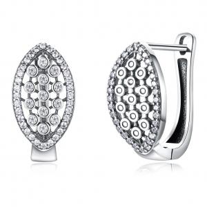 Best 1.9x1cm 4.6 Gram Real Diamond Earrings Hanukkah 925 Sterling Silver Earrings wholesale