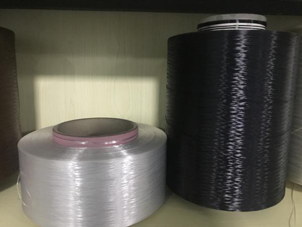 Cheap Dope Dyed / Raw White High Tenacity Polyester Yarn 150D 48F 7GPD For Fishing Net for sale