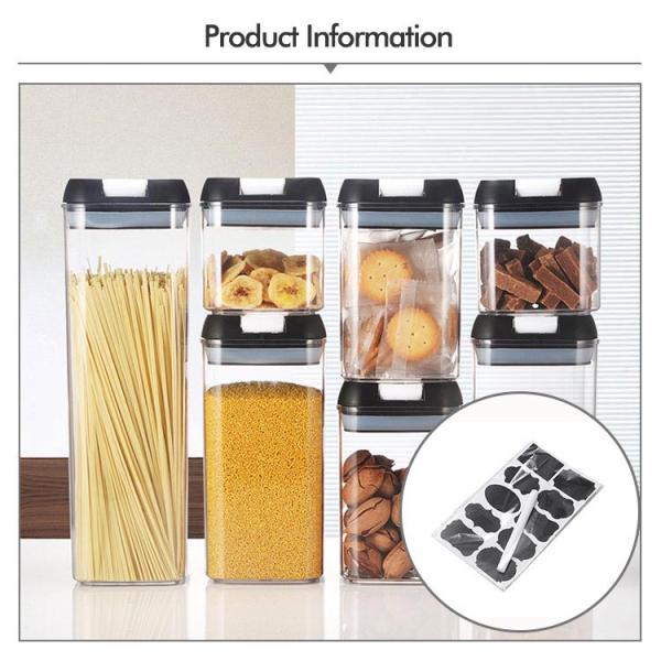 7Pcs Plastic Multiple Size Food Airtight Storage Containers With Lids