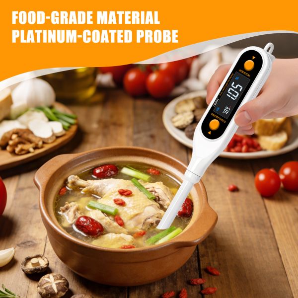YAGO 5-in-1 High Precision Digital Salinity Meter for Kitchen Water Quality Analysis with Portable Design