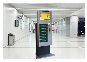 Best Patent Design Cell Phone Charging Stations , Mobile Phone Charging Kiosk with Wifi wholesale