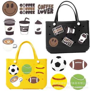 China Tote Beach Black Toys Keychain Letters And Numbers Custom Rubber Keychain on sale