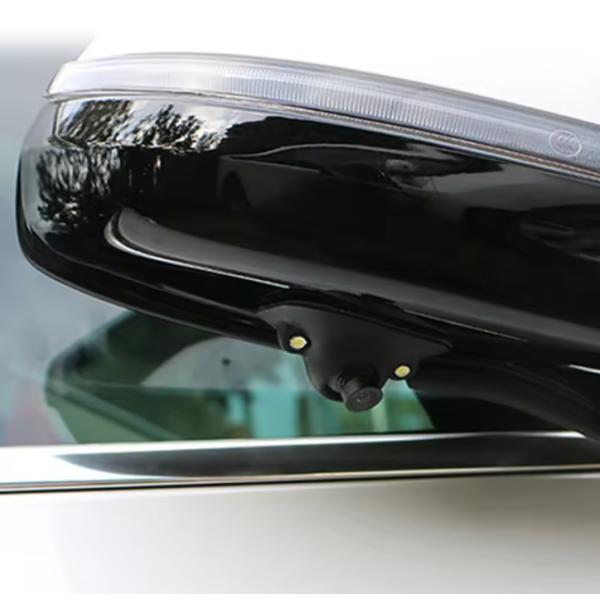 Parking Front Back Side Mirror Rear View Backup Camera with UFO Waterproof LED Light Night Vision