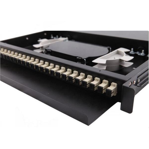 CATV 72 Port Fiber Optic Patch Panel 24 Core SC MM Adapter ODF Low Excess Loss