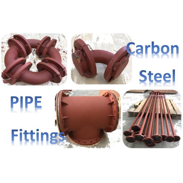 Red Carbon Steel 90 Degree Elbow Cs PTFE Lined Pipes