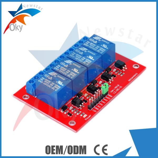 Cheap 5V/12V 4 Channel Relay Module/Expansion Board for Arduino(Red Board) for sale