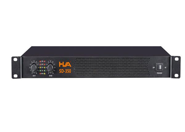 Cheap 2x350W Powered Audio Amplifier , Analogue Amplifier For Fixed Installations for sale
