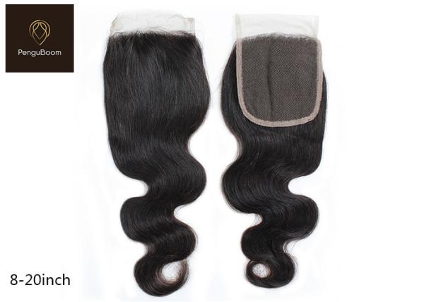 Cheap 10A  4x4 Swiss Lace Remy Human Hair Closure for sale