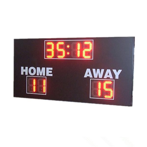 Cheap Red Digit Color LED Football Scoreboard , High School Football Scoreboards for sale