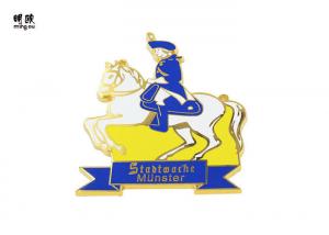 China Soft Enamel Custom Award Medals Zinc Alloy With Horse And Man ISO9001:2008 on sale