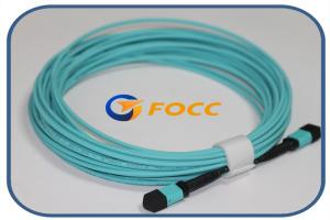 China 100G 24 Fiber MTP MPO Breakout Cable Jacket 3.0mm Outer Sheath Polarity A on sale