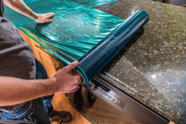 Cheap Heat Proof 24 Inch 200 Feet Floor Protection Film For Natural Stone Floor for sale