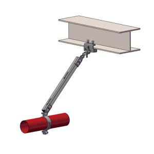 Best Stainless Steel Seismic Pipe Supports Bracket Polished Flexible Design wholesale