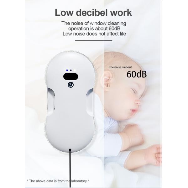 Glass Cleaning Robotic for Indoor and Outdoor Windows Noise 65dB PRODUCT SIZE 295*145*62mm
