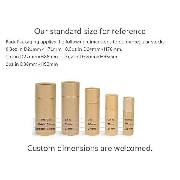 Compostable Biodegradable Shipping Boxes 76mm Height 24mm Diameter 0.5oz