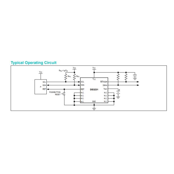 DS3231SN Integrated Circuit IC Chip SOIC-16 Clock Timer ICs Integrated RTC TCXO Crystal