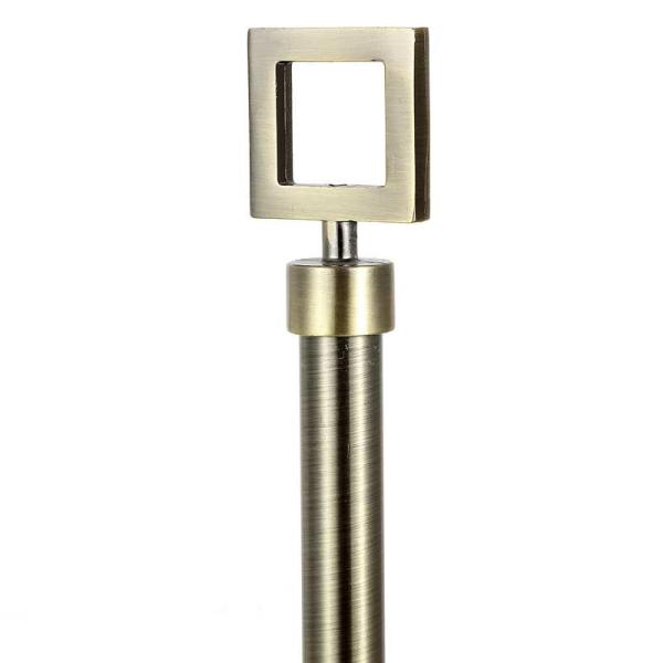 Cheap 16mm Square Stainless Steel Exquisite Curtain Rod European Style for sale