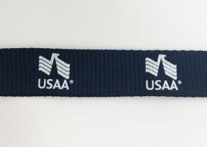 Best 90 Cm Width Printing Dye Sublimation Lanyards Blue Color For Promotion wholesale