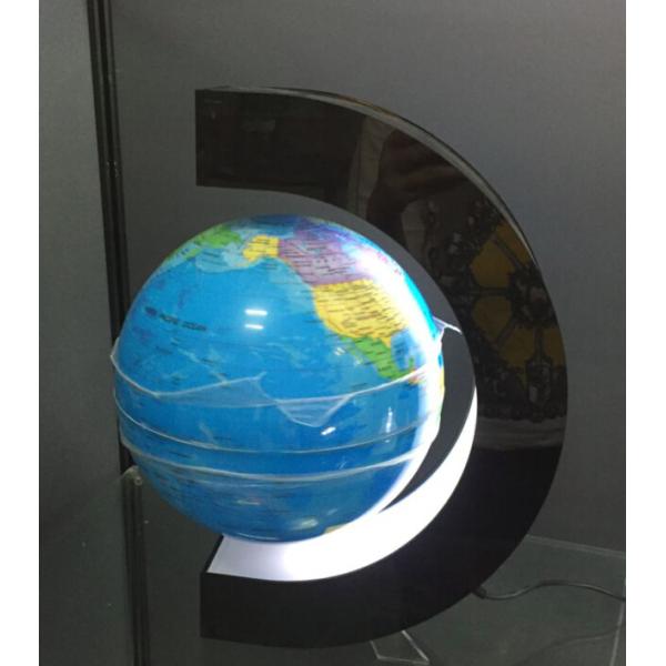 wooden base magnetic floating pop globe 8 inch ball lighting