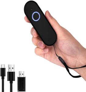 China 1D Portable Bluetooth Barcode Scanner 617nm LED CCD Image Sensor With Memory on sale