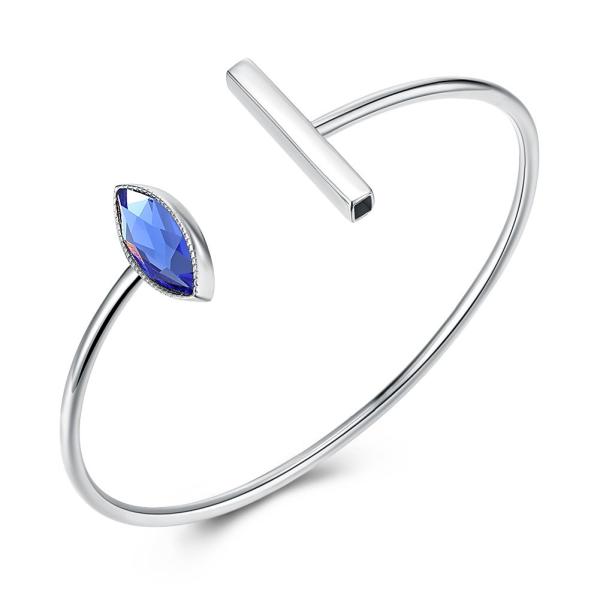 Cheap Blue Diamond Sterling Silver Jewelry Bracelets for sale