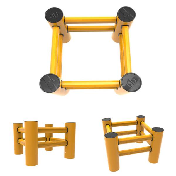 Building Post Safety Barrier Polygon Anti-Collision Guardrails Warehouse Safety Barrier 