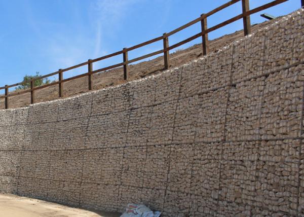 Cheap Woven or Welded Type Galvanized Gabion Stone Basket For Retaining Wall for sale