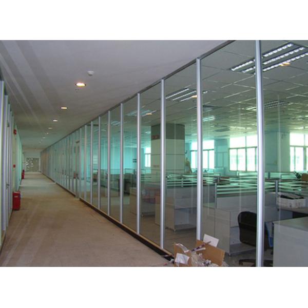 Tempered Glass Fixed Modular Full Height Partition Wall 200-1500mm