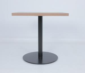 Wood Top Bedside Coffee Table Stainless Steel Base Luxury Modern