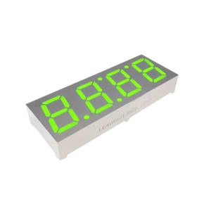 China Yellow Green 4 Digit 0.56inch 7 Segment LED Display White Segment Gray Surface on sale