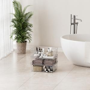 Best Stackable Stainless Steel Wire Basket Household Organizer 510x370x240mm wholesale