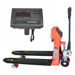 China Warehouse Truck Scale Pallet Jack 1150*685mm 2000kg With A12E Indicator on sale