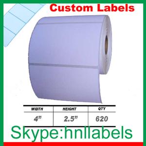 Best 4x2.5-inch Direct Thermal Label Rolls for Zebra/ Eltron Thermal Printers wholesale