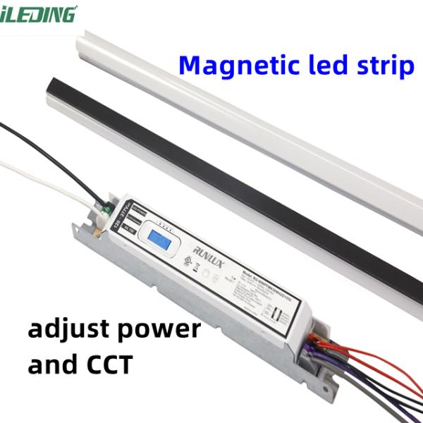 Energy Saving Dimming LED Magnetic 5CCT 3P Selectable Quick installation Linear retrofit Kit