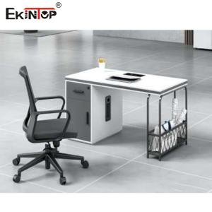 China Office Staff Desk With Glass Partition Detachable For Office Furniture on sale