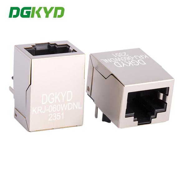 Cheap KRJ-060WDNL RJ45 Power Grid Interface Connector With Filter Socket Interface Network Communication for sale