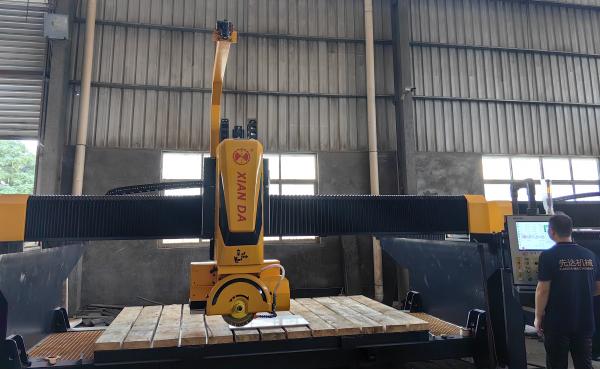 Cheap 5 Axis Bridge Cutting Machinery For Arbitrary-shaped Lines fan-shaped Plates wash Basin And Special Shaped for sale