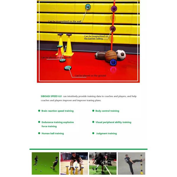 4 Lights 6 Lights Speed And Agility Training Lights For Badminton Tennis