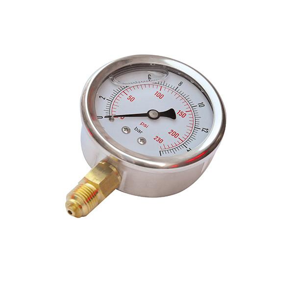 Cheap 2.5'' 63mm Liquid Filled Pressure Gauges for sale