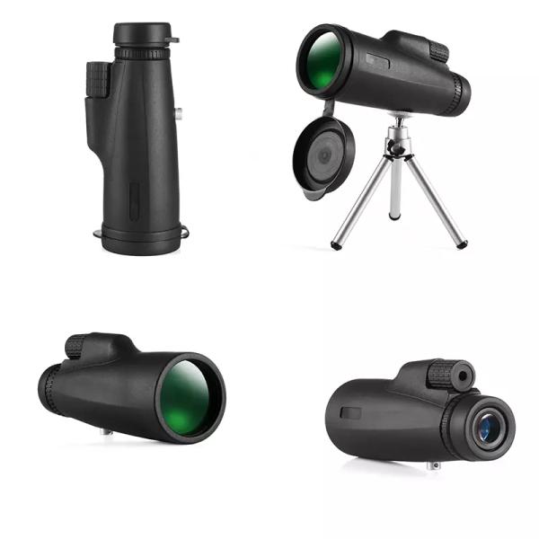 Foreseen 12x50 Compact Monocular Telescope , Portable Pocket Hd Monocular Telescope With Pouch